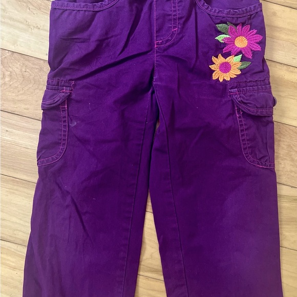 💜 Gymboree Girl’s Size 6 Set! Cute embroidered top with matching pants 🌺 - Picture 6 of 7